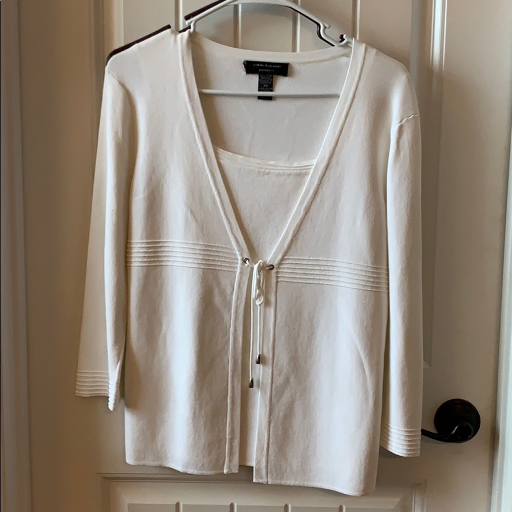 White summer sweater